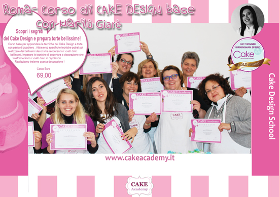 Locandina: Corso di CAKE Design Base con Marilu' Giare' (Roma dalle 10.00)