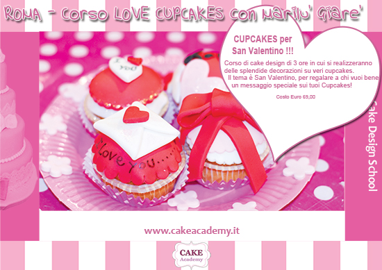 Locandina: Corso di LOVE Cupcakes con Marilù Giarè 3 ore inizio ore 10.00 - ROMA