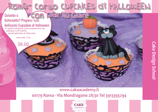 Locandina: CORSO CUPCAKES HALLOWEEN - ROMA dalle 10.00