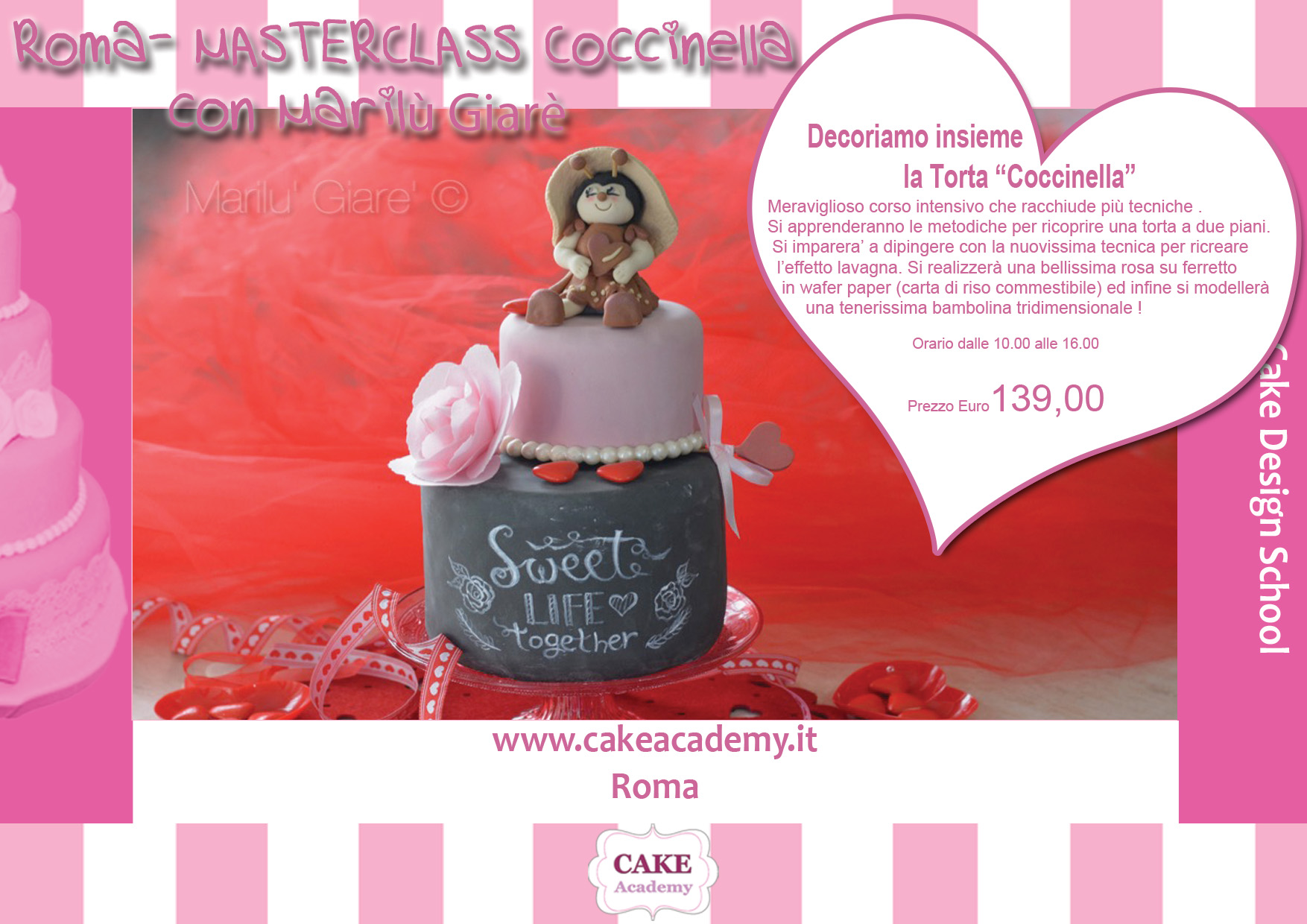 Locandina: MASTERCLASS PAINTING, FLOWER & MODELLING - ROMA dalle 10.00